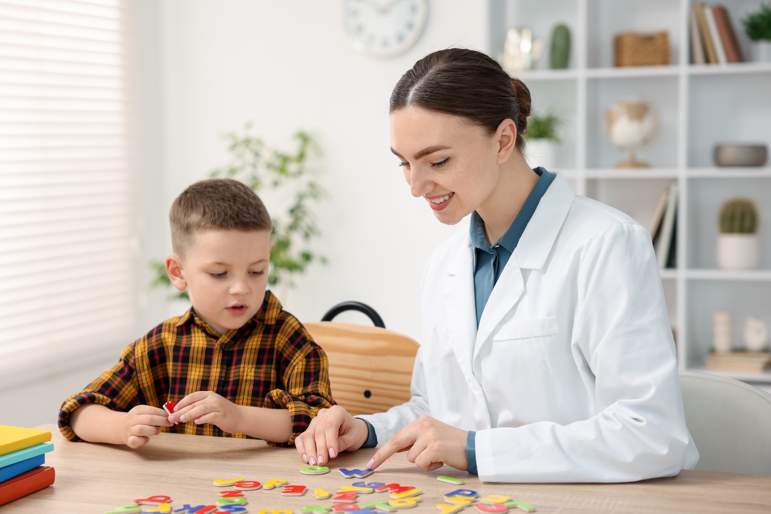 Provider giving an autism diagnosing evaluation